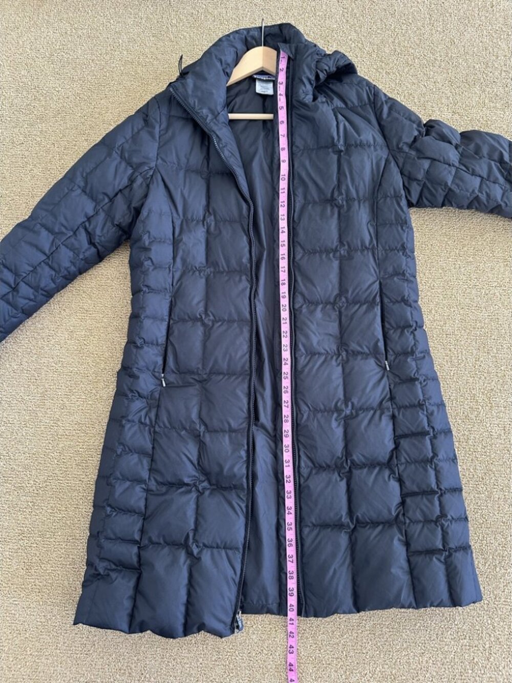 Patagonia Down With It Black Goose Down Parka Women's L - Picture 4 of 5